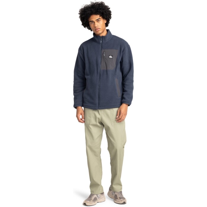 2024 Quiksilver Hombres Limpio Coast Fleece EQYFT04957 - Blue Nights